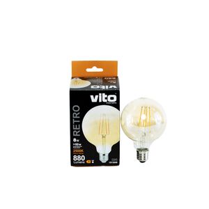 LAMPADA LED G95 8W SMD E27 25K- LEDISONE-RETRO