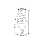 LAMPADA ZEN/9W/E14/2700K/T2/SPIRAL/CFL