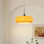 Luminária Amarela Para Sala/Quarto E27 3x 40w