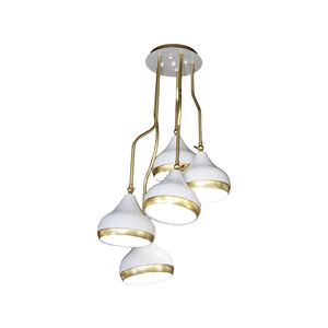 Luminária Branca Para Sala/Escritório 5x E27 60w
