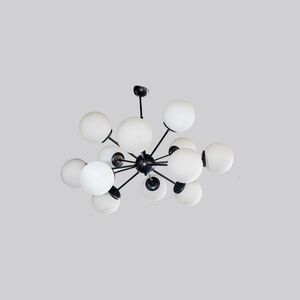 Luminária Com Bola Para Sala/Escritório 12x E27 60w