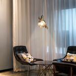 Luminária Dourado Orbita Para Sala/Quarto/Restaurante 1x E27 60w