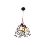 Luminária Moderna Estilo Gaiola Sala/Cozinha 3x E27 40w