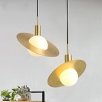 Luminária Pendente Dourado Orbita 3