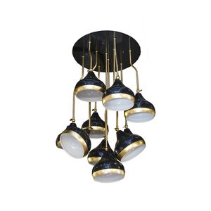 Luminária Preta Para sala/Escritório 10x E27 60w
