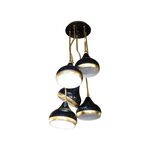 Luminária Preta Para sala/Escritório 5x E27 60w
