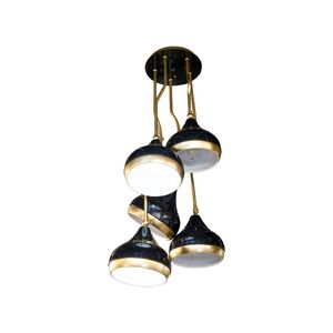Luminária Preta Para sala/Escritório 5x E27 60w