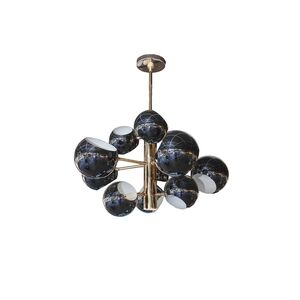 Luminária Preto E Dourado E14