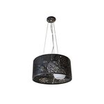 Luminária Preto Para Sala/Cuzinha/Quarto 3x E27 60w