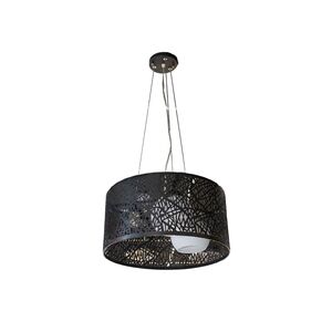 Luminária Preto Para Sala/Cuzinha/Quarto 3x E27 60w