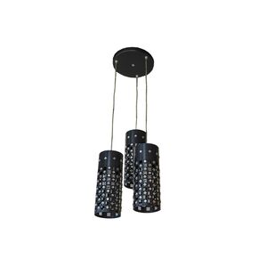 Luminária Preto Para Sala/Escritório 3x E27 60w