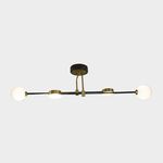 Lustre De Cristal Inox Dourado E Preto E14