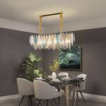 Lustre De Cristal Inox Sala/Quarto 6x E14 40w