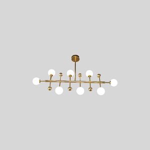 Lustre De Inox Para Sala/Quarto/Escritório 8x G9