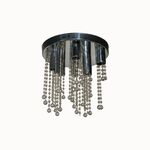 Lustre De Vidro Led Sala/Quarto 10x 3w 400mm