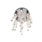 Lustre De Vidro Led Sala/Quarto 7x 3w 400mm