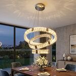 Lustre Lamp Cromada LED 102W 8015-400+600+800mm