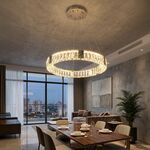 Lustre Lamp Cromada LED 34W ¢600*H1000Ömm