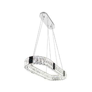 Lustre Lamp Cromada LED 36W-800+300mm