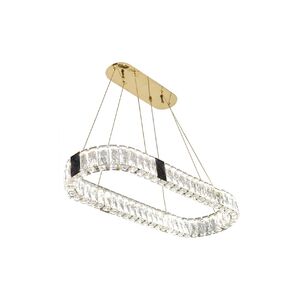 Lustre Lamp Dourado LED 36W-800+300mm