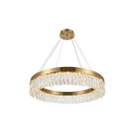Lustre Lamp-Redondo LED 63W Dourado φ800*H1000mm
