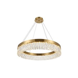 Lustre Lamp-Redondo LED 63W Dourado φ800*H1000mm