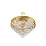 Lustre Redondo E14x13 Com Cristaisφ500*H1000mm