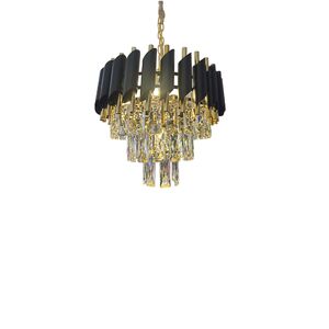 Lustre Redondo E14x13 Com Cristaisφ500*H1000mm