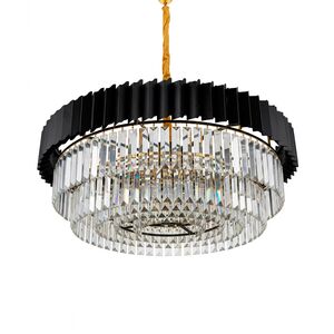 Lustre Redondo E14x13 Com Cristaisφ800*H1000mm