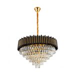 Lustre Redondo E14x13 Com Cristaisφ800*H1000mm
