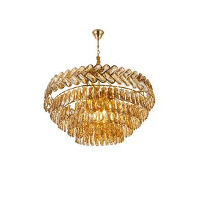 Lustre Redondo E14x13 Com Cristaisφ800*H1000mm