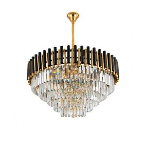 Lustre Redondo E14x13 Com Cristaisφ800*H1000mm