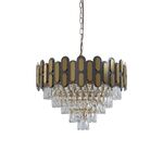 Lustre Redondo E14x13 Com Cristaisφ800*H1000mm