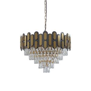 Lustre Redondo E14x13 Com Cristaisφ800*H1000mm