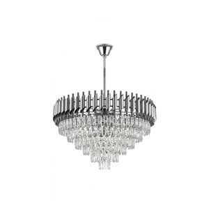 Lustre Redondo E14x13 Com Cristaisφ800*H1000mm
