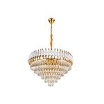 Lustre Redondo E14x13 Com Cristaisφ800*H1000mm