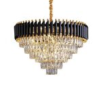 Lustre Redondo E14x13 Com Cristaisφ800mm