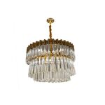 Lustre Redondo E14x8 Com Cristaisφ500*H1000mm