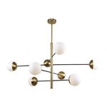 Lustre Sputnik Dourado G4