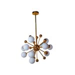 Lustre Sputnik Dourado Para Sala/Quarto/Escritótio 12x G4 3w