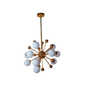 Lustre Sputnik Dourado Para Sala/Quarto/Escritótio 12x G4 3w