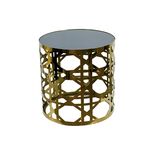 Mesa Central Dourado  50x50cm