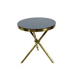 Mesa Central Dourado  50x50x50cm