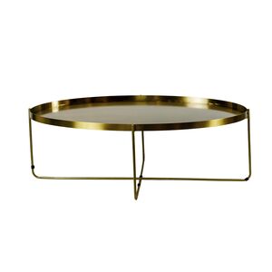 Mesa Com Tampo Dourado