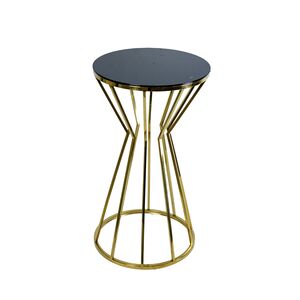 Mesa De Centro Dourada 50x55cm