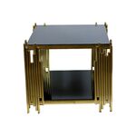 Mesa De Centro Dourada 62x62x58cm