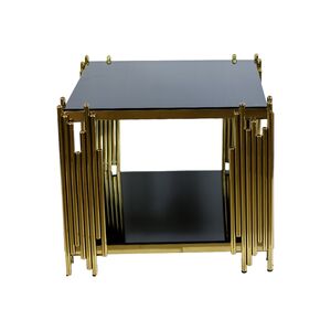 Mesa De Centro Dourada 62x62x58cm