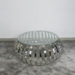 Mesa De Centro Prata 85x85x44cm