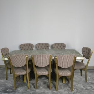 Mesa De Jantar Com 8 Cadeiras