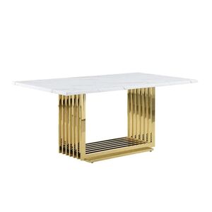 Mesa de mármore com  6 cadeiras para salas